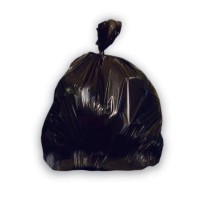 TRASH BAGS TRASH BAGS - Commercial Can Liner, 38 x 60, 60-Gallon, 22 Micron, Black, 25/RollIndustria