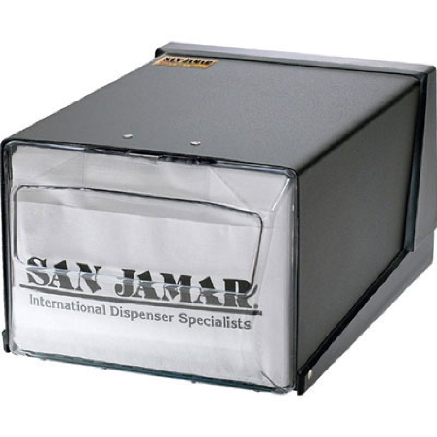 Dispenser Napkin Dispenser Napkin - San Jamar  Countertop Napkin DispenserNAP DSP,CTRTOP,7.6x11x5.5C