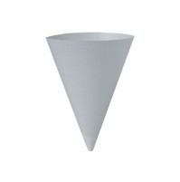 PAPER CUPS PAPER CUPS - Bare Treated Paper Cone Water Cups, 7 oz., White, 250/BagSOLO  Cup Company B