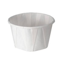SOUFFLE CUPS SOUFFLE CUPS - Treated Paper Portion Cups, 3 1/4 oz., White, 250/BagSOLO  Cup Company P