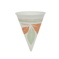 PAPER CUPS PAPER CUPS - Bare Treated Paper Cone Water Cups, 4 1/4 oz., White, 200/BagSOLO  Cup Compa