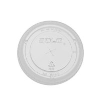 SLOTTED CUP LIDS SLOTTED CUP LIDS - Straw-Slot Cold Cup Lid, 16-24oz Cups, ClearStraw-slot plastic c