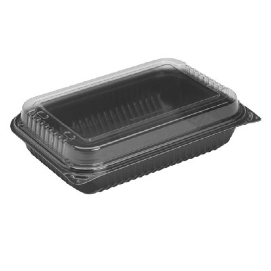 Dinner Box Dinner Box - Large, family-size hinged-lid containers.BOX,DINNER,64OZ,BK/CRDinner Box, 1-
