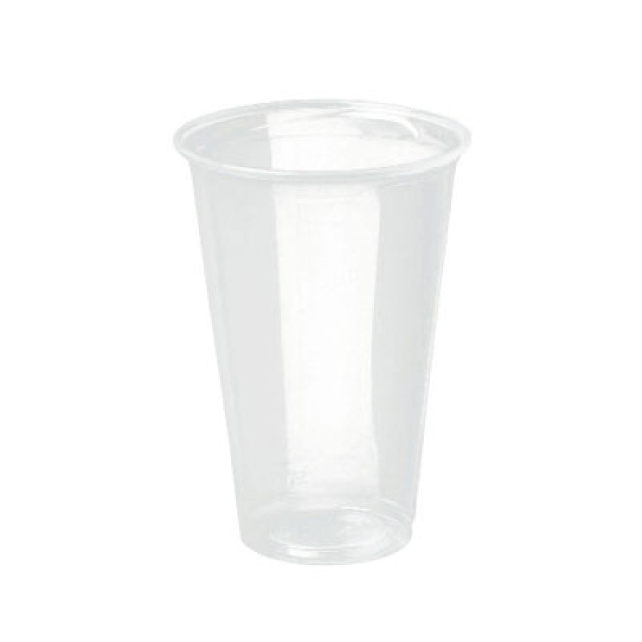 PLASTIC CUPS PLASTIC CUPS - Reveal Plastic Cold Cups, 20 oz., Clear, Flush Fill, 50/BagClear plastic