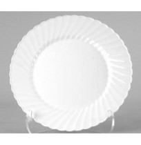 PLASTIC PLATES PLASTIC PLATES - Classicware Plastic Plates, 9 Inches, White, Round, 10/PackWNA Class