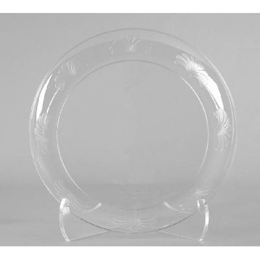 PLASTIC PLATES PLASTIC PLATES - Designerware Plastic Plates, 6 Inches, Clear, Round, 10/PackWNA Desi