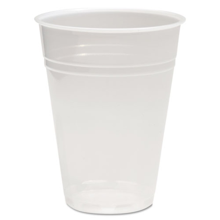 PLASTIC CUPS PLASTIC CUPS - Plastic Cold Cups, 9oz, TranslucentBoardwalk  Translucent Plastic CupsC-
