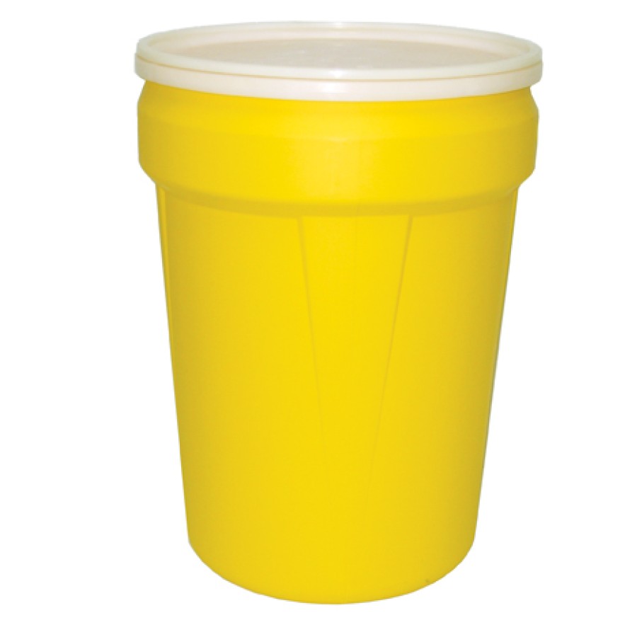 30 Gallon Open Top Drum, Yellow